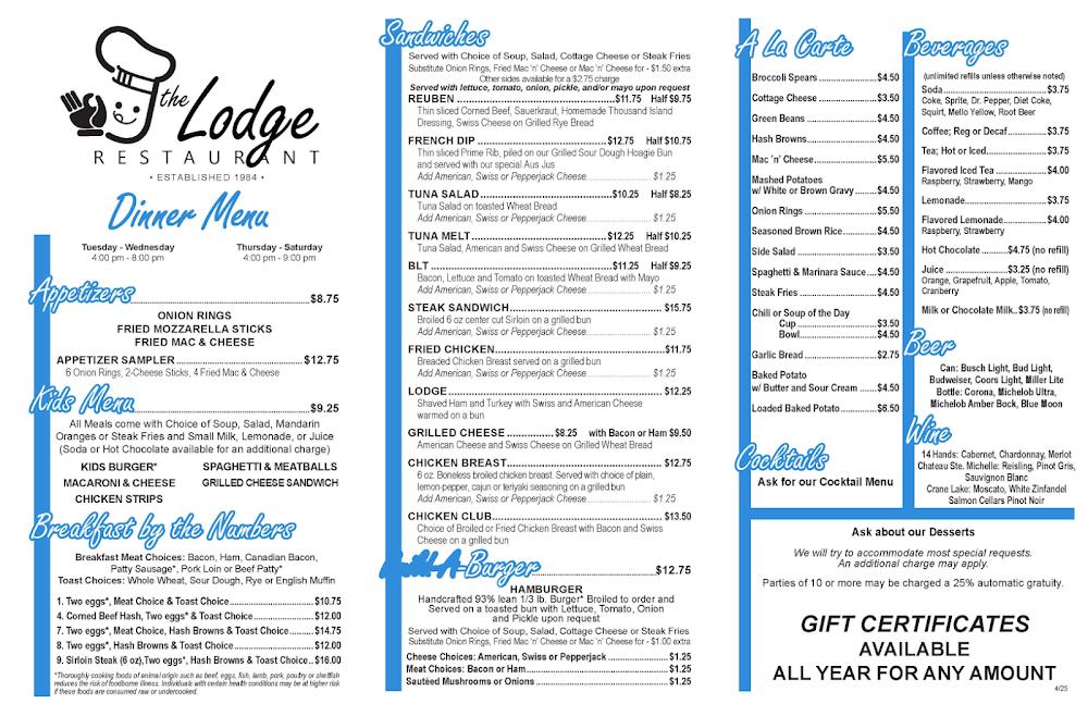 The Lodge Restaurant Dish 1